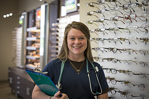 Smart business owner in optometry.